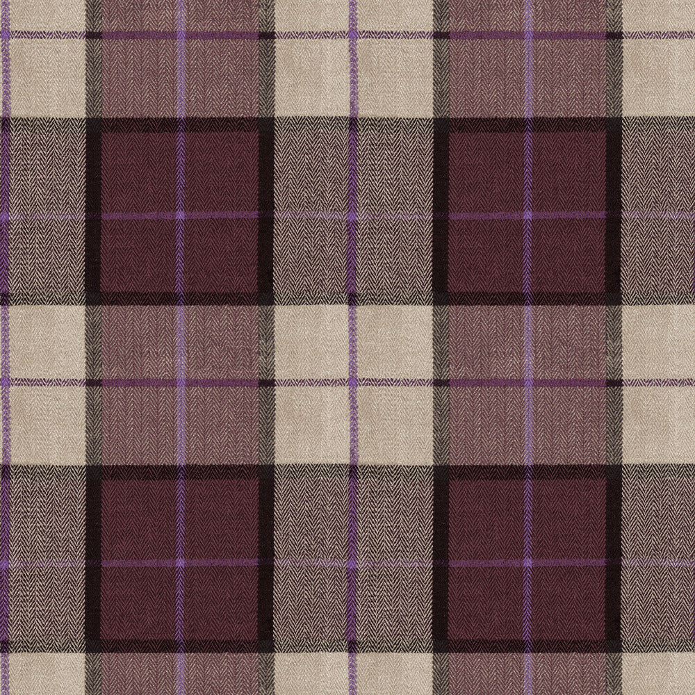 Mallion & Knowles Elgin Heather Fire Retardant Curtains