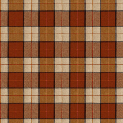 Mallion & Knowles Elgin Rust Fire Retardant Curtains texture detail