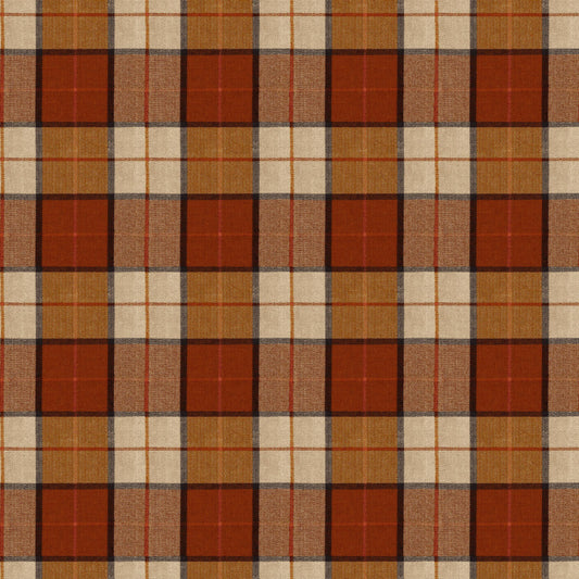 Mallion & Knowles Elgin Rust Fire Retardant Curtains texture detail