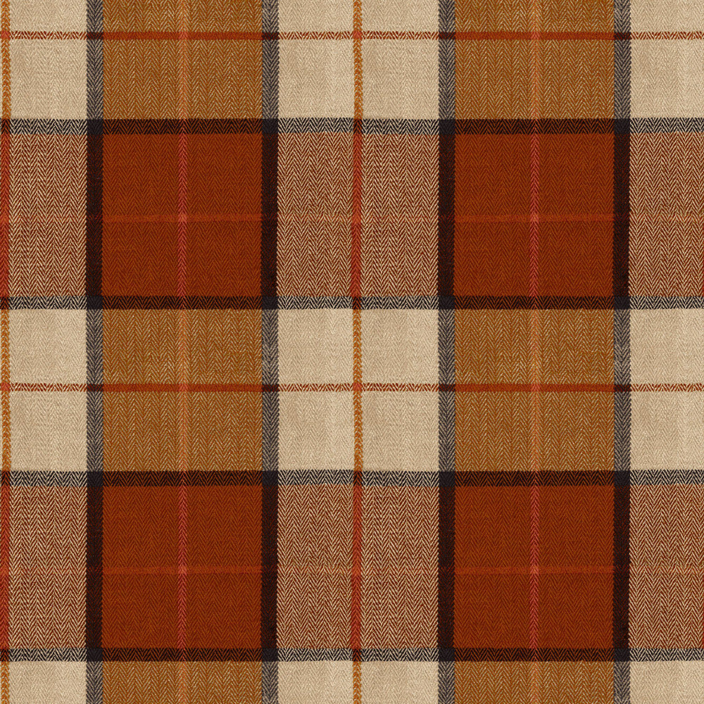 Mallion & Knowles Elgin Rust Fire Retardant Curtains