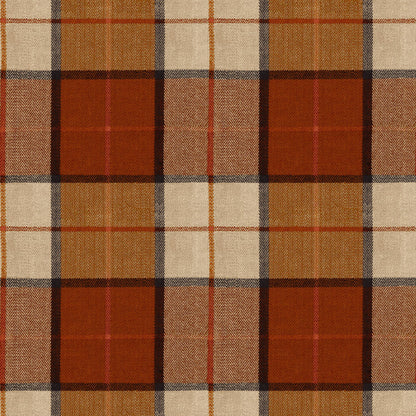 Mallion & Knowles Elgin Rust Fire Retardant Curtains