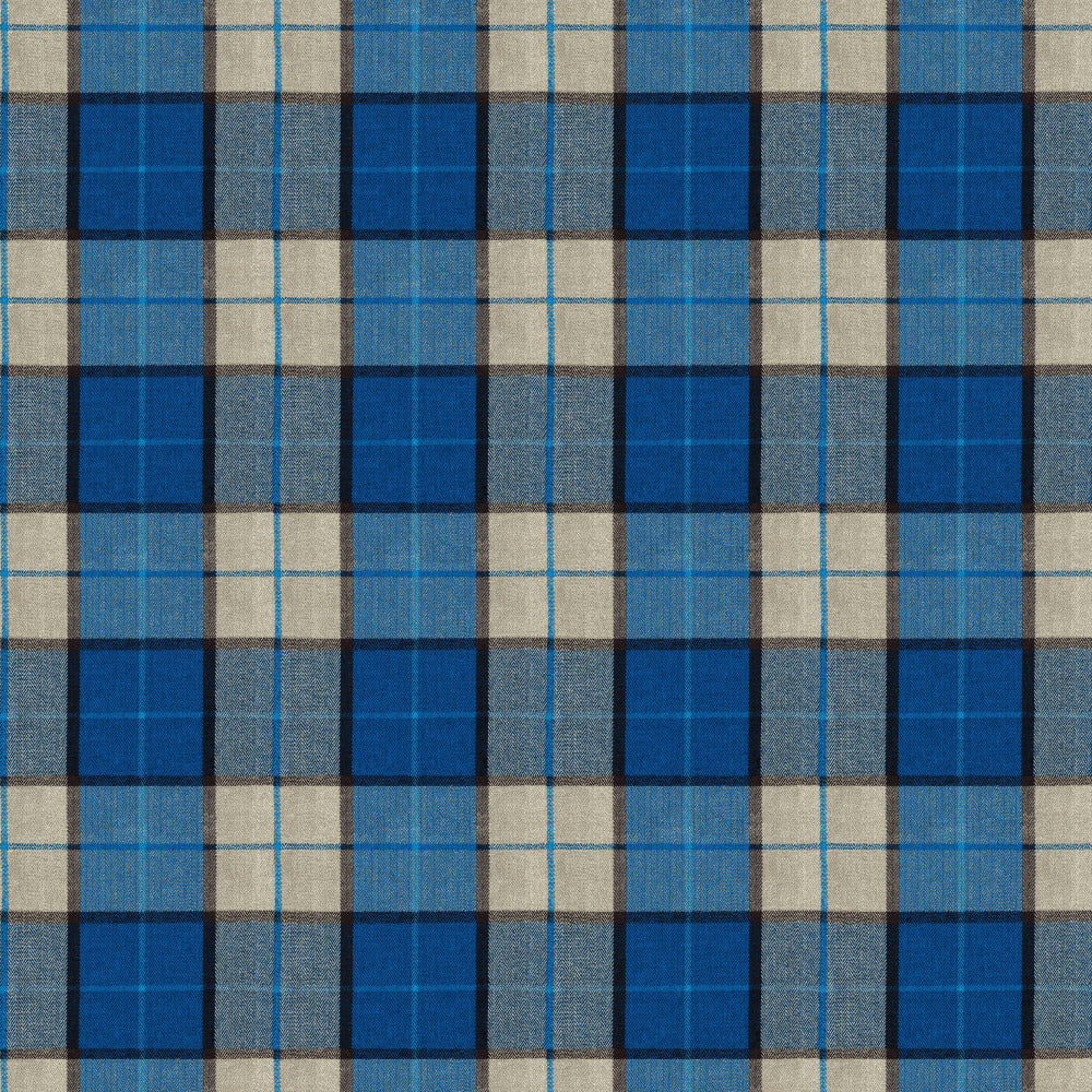 Mallion & Knowles Elgin Saphire Fire Retardant Curtains texture detail