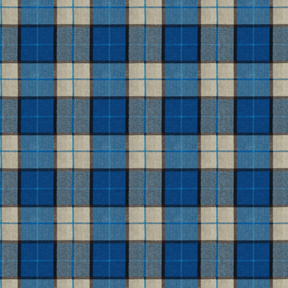 Mallion & Knowles Elgin Saphire Fire Retardant Curtains texture detail