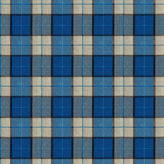Mallion & Knowles Elgin Saphire Fire Retardant Curtains texture detail