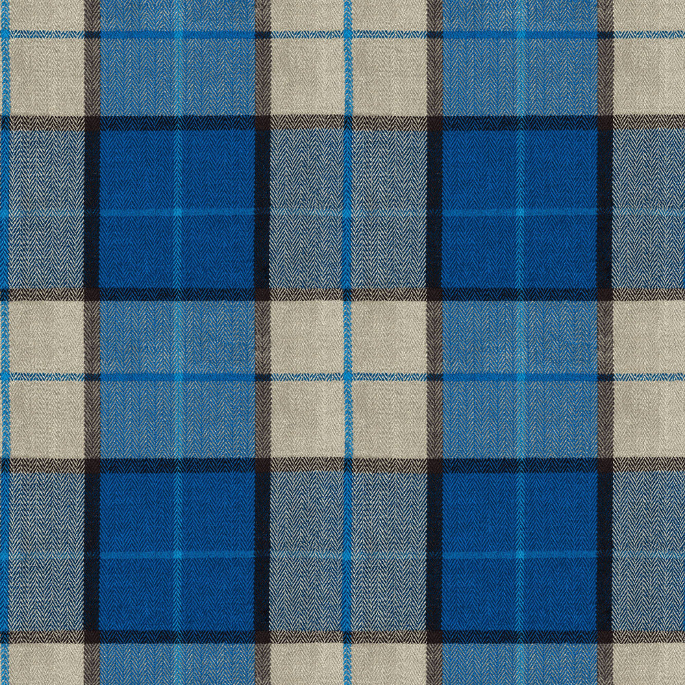 Mallion & Knowles Elgin Saphire Fire Retardant Curtains