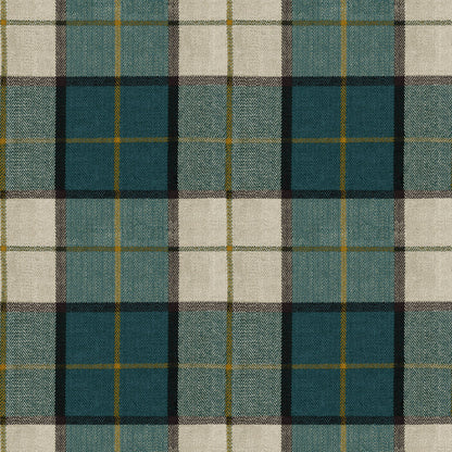 Mallion & Knowles Elgin Teal Fire Retardant Curtains