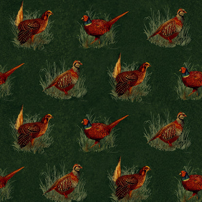 Mallion & Knowles Game Birds Forest Fire Retardant Curtains