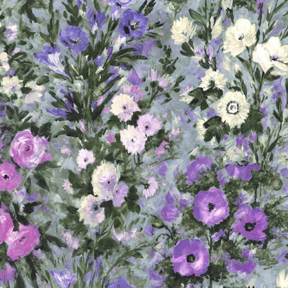 Mallion & Knowles Gem Lilac/Jade Fire Retardant Curtains