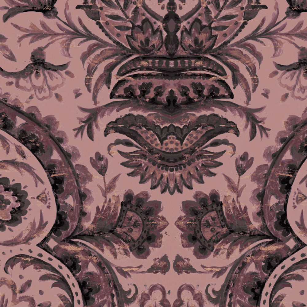 Mallion & Knowles Grosvenor Berry Fire Retardant Curtains texture detail