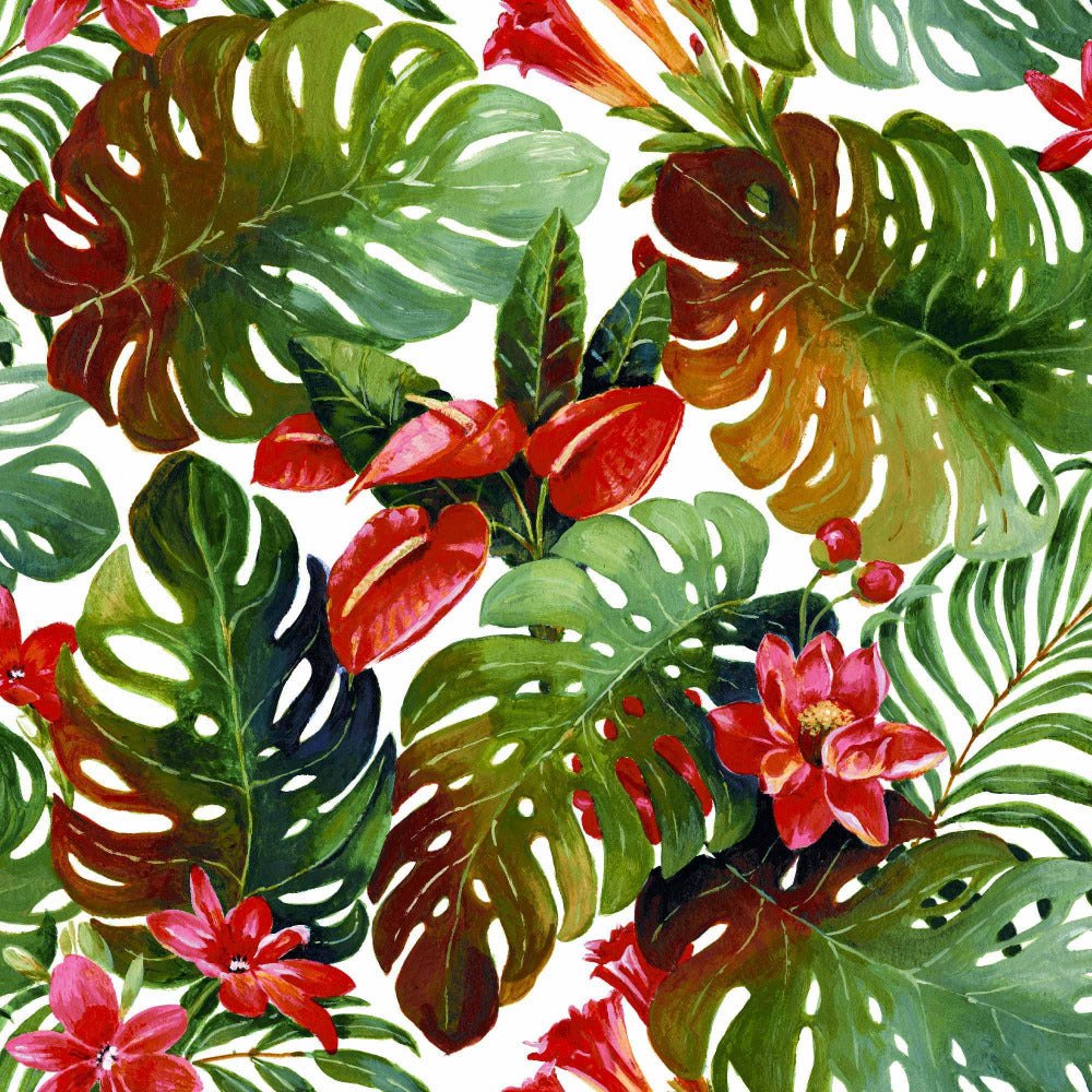 Mallion & Knowles Hawaii Chintz Fire Retardant Curtains texture detail