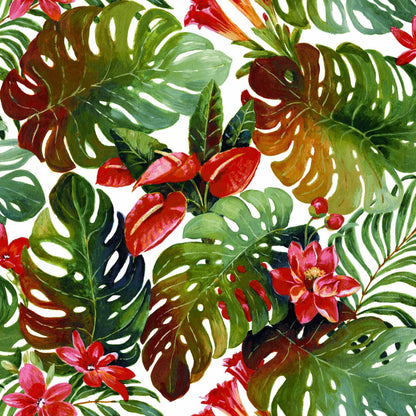 Mallion & Knowles Hawaii Chintz Fire Retardant Curtains texture detail
