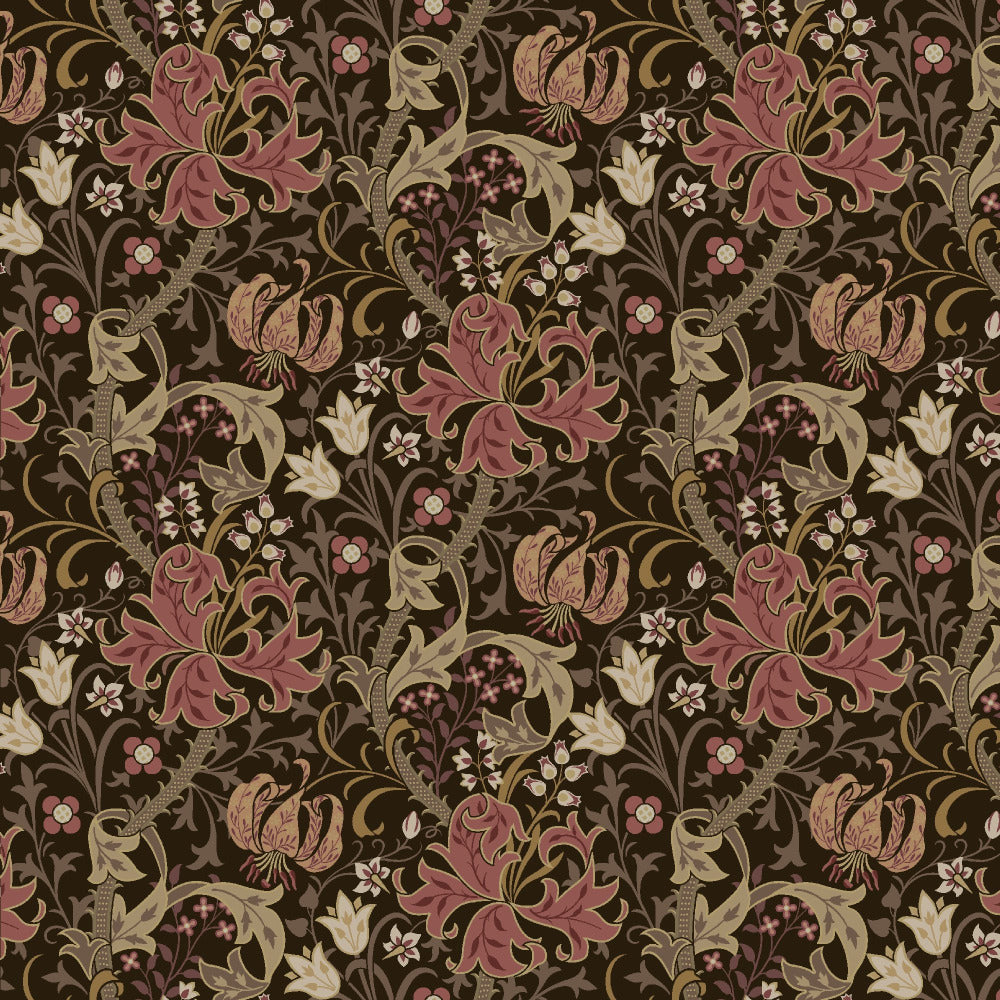 Mallion & Knowles Honeysuckle Blush-Coco Fire Retardant Curtains