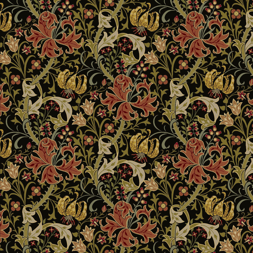 Mallion & Knowles Honeysuckle Rust-Coco Fire Retardant Curtains