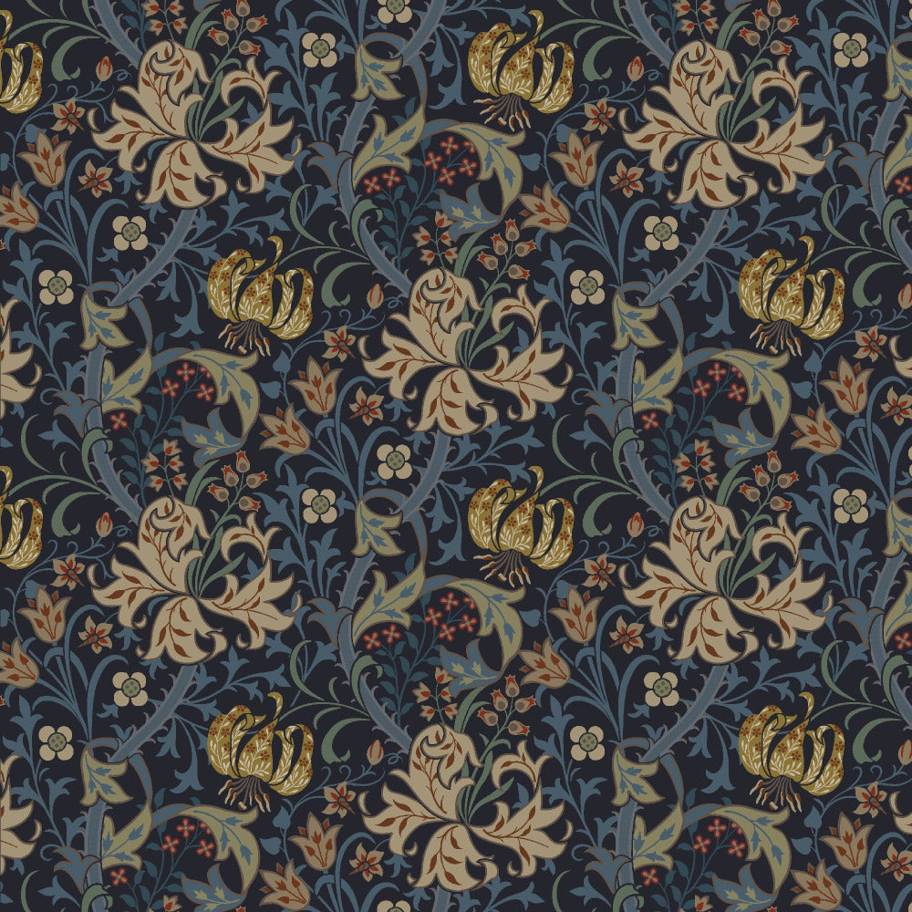 Mallion & Knowles Honeysuckle Stone-Slate Fire Retardant Curtains