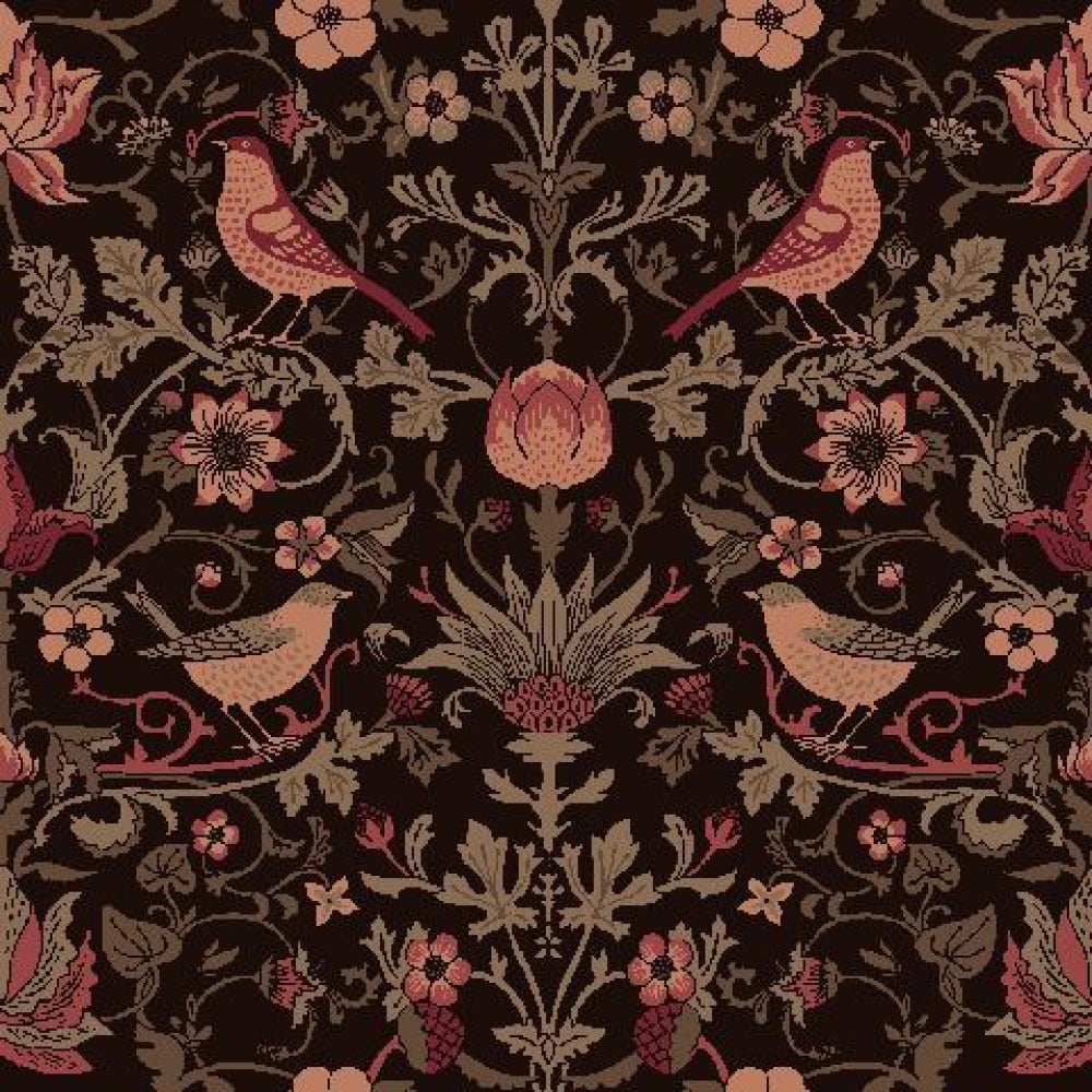 Mallion & Knowles Inca Indigo Fire Retardant Curtains texture detail