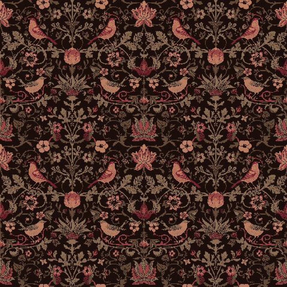 Mallion & Knowles Inca Indigo Fire Retardant Curtains