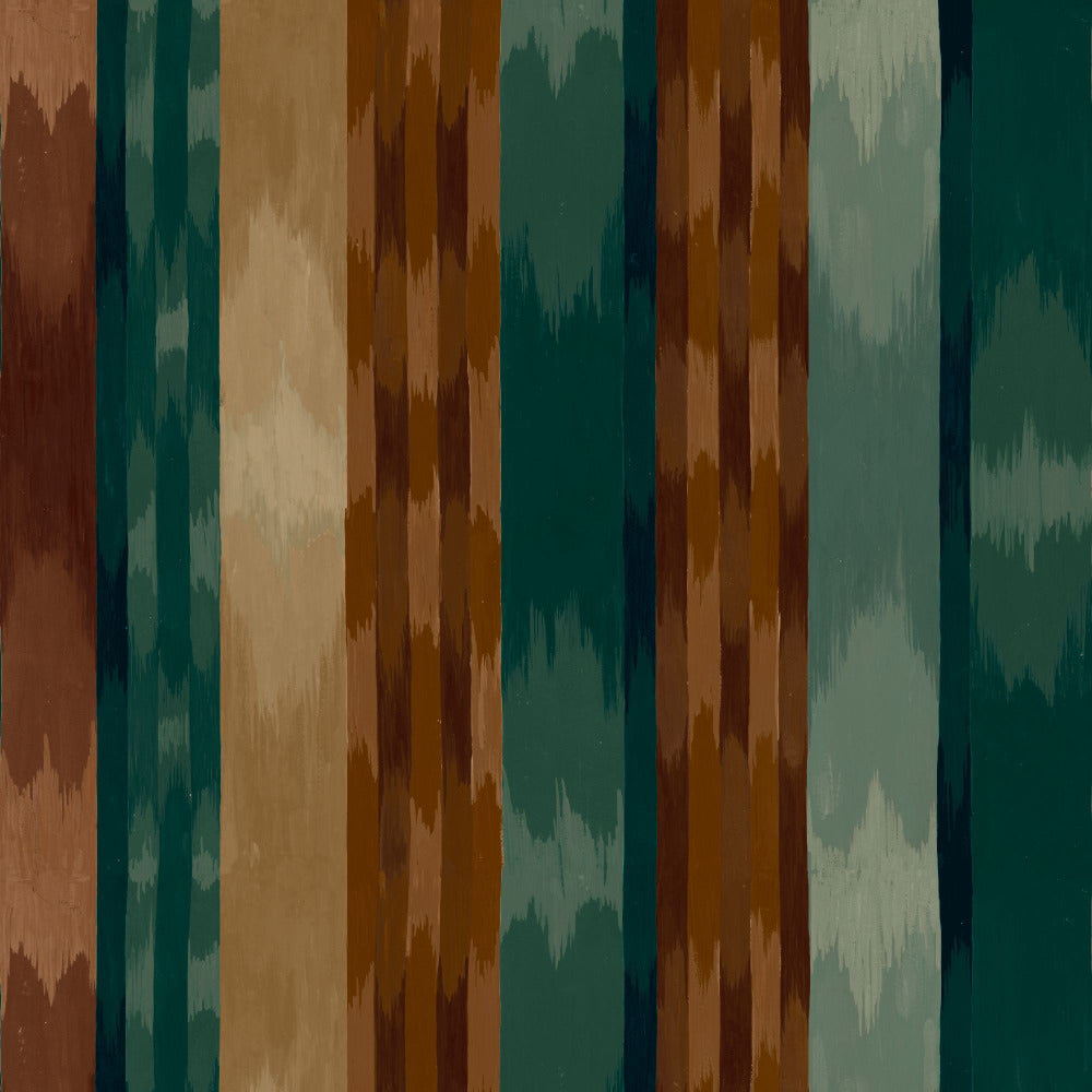 Mallion & Knowles Inca Teal Fire Retardant Curtains texture detail