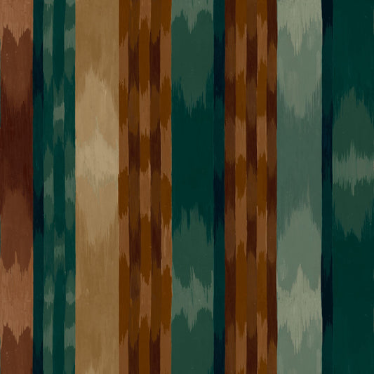 Mallion & Knowles Inca Teal Fire Retardant Curtains texture detail