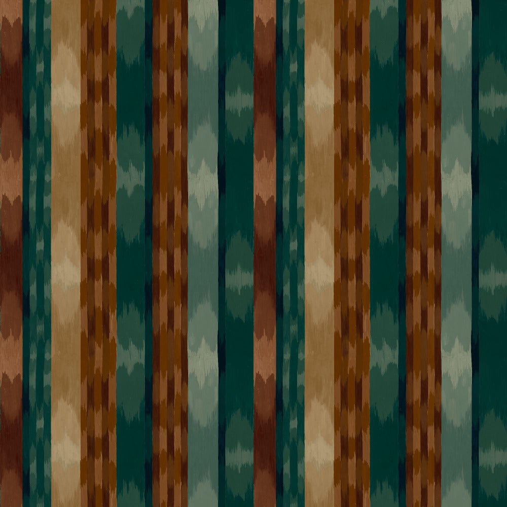 Mallion & Knowles Inca Teal Fire Retardant Curtains