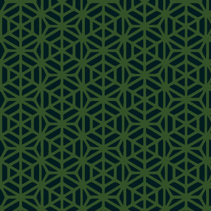 Mallion & Knowles Interlock Forest/Black Fire Retardant Curtains texture detail