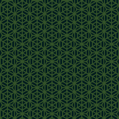Mallion & Knowles Interlock Forest/Black Fire Retardant Curtains