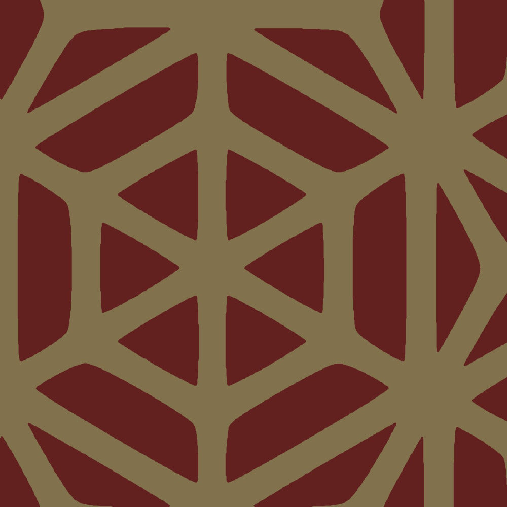 Mallion & Knowles Interlock Grand Gold/Tan Fire Retardant Curtains