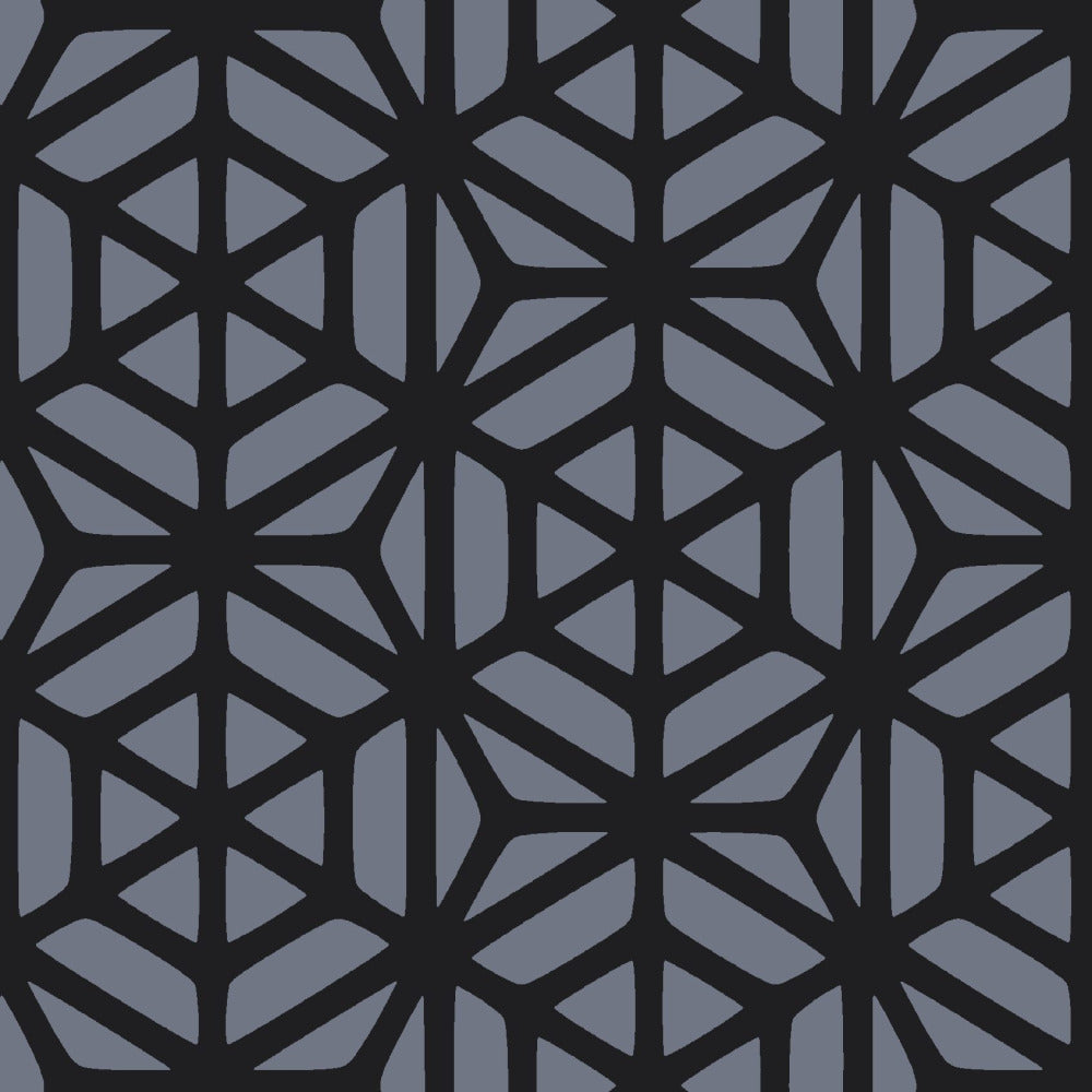 Mallion & Knowles Interlock Grand Jet/Silver Fire Retardant Curtains texture detail