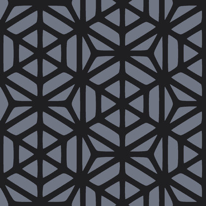 Mallion & Knowles Interlock Grand Jet/Silver Fire Retardant Curtains texture detail