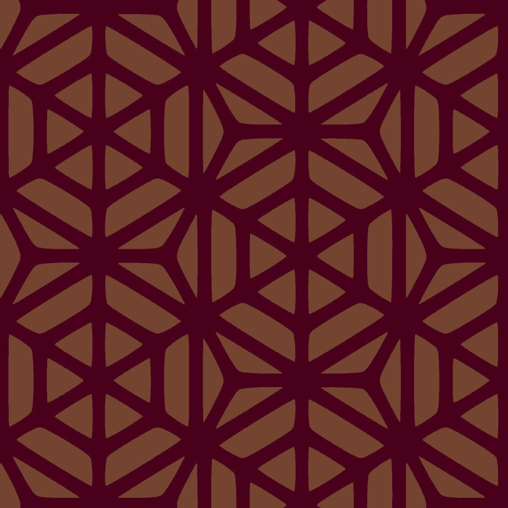 Mallion & Knowles Interlock Grand Ruby/Amber Fire Retardant Curtains texture detail