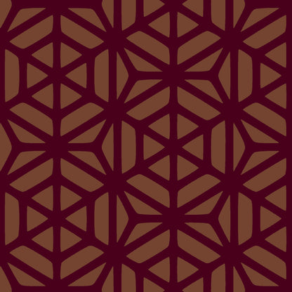 Mallion & Knowles Interlock Grand Ruby/Amber Fire Retardant Curtains texture detail