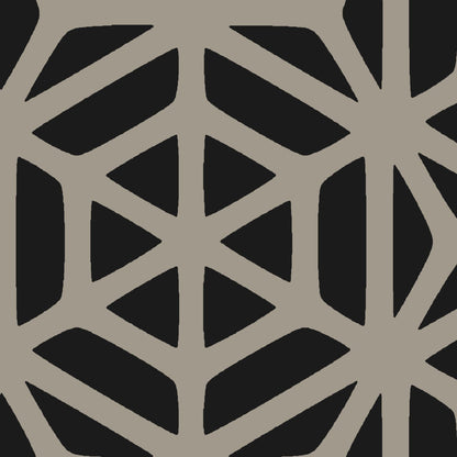 Mallion & Knowles Interlock Grand Stone/Jet Fire Retardant Curtains