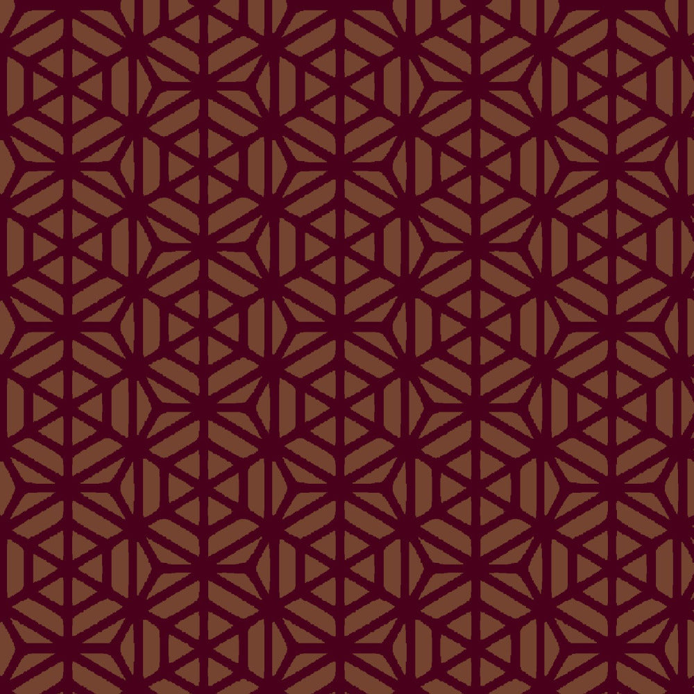 Mallion & Knowles Interlock Ruby/Amber Fire Retardant Curtains texture detail