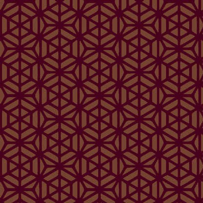 Mallion & Knowles Interlock Ruby/Amber Fire Retardant Curtains texture detail