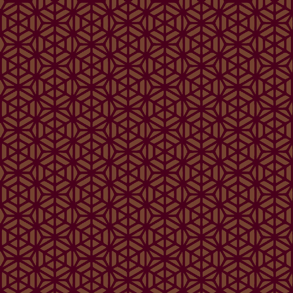 Mallion & Knowles Interlock Ruby/Amber Fire Retardant Curtains