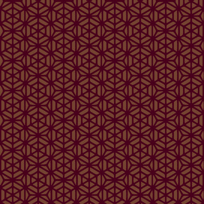 Mallion & Knowles Interlock Ruby/Amber Fire Retardant Curtains