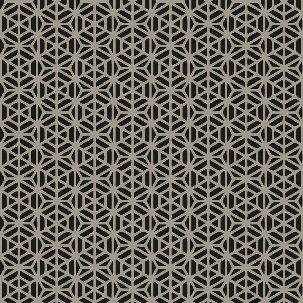 Mallion & Knowles Interlock Stone/Jet Fire Retardant Curtains