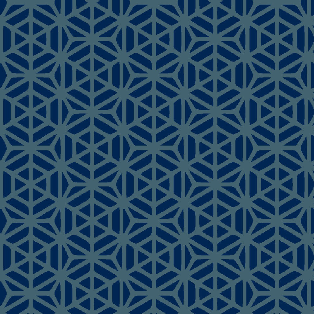 Mallion & Knowles Interlock Teal/Sapphire Fire Retardant Curtains texture detail
