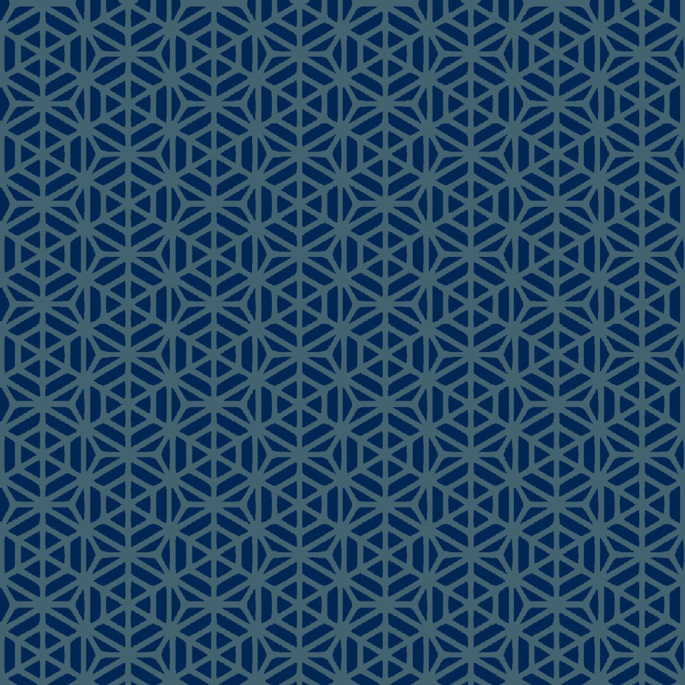 Mallion & Knowles Interlock Teal/Sapphire Fire Retardant Curtains