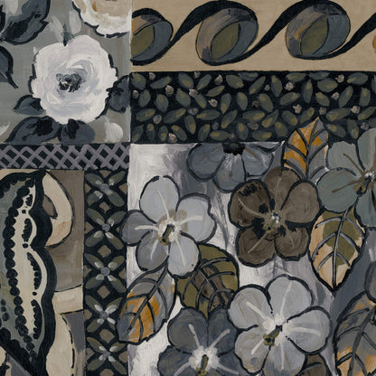 Mallion & Knowles La Vida Loca Coffee Fire Retardant Curtains texture detail