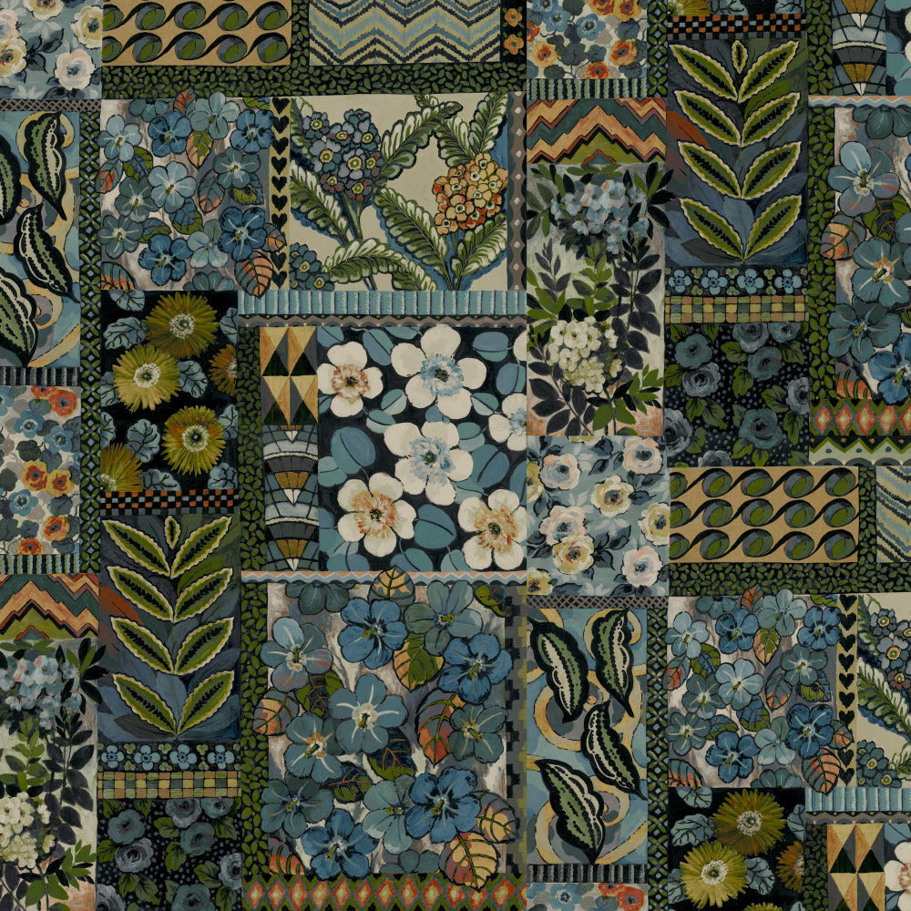 Mallion & Knowles La Vida Loca Jade Fire Retardant Curtains