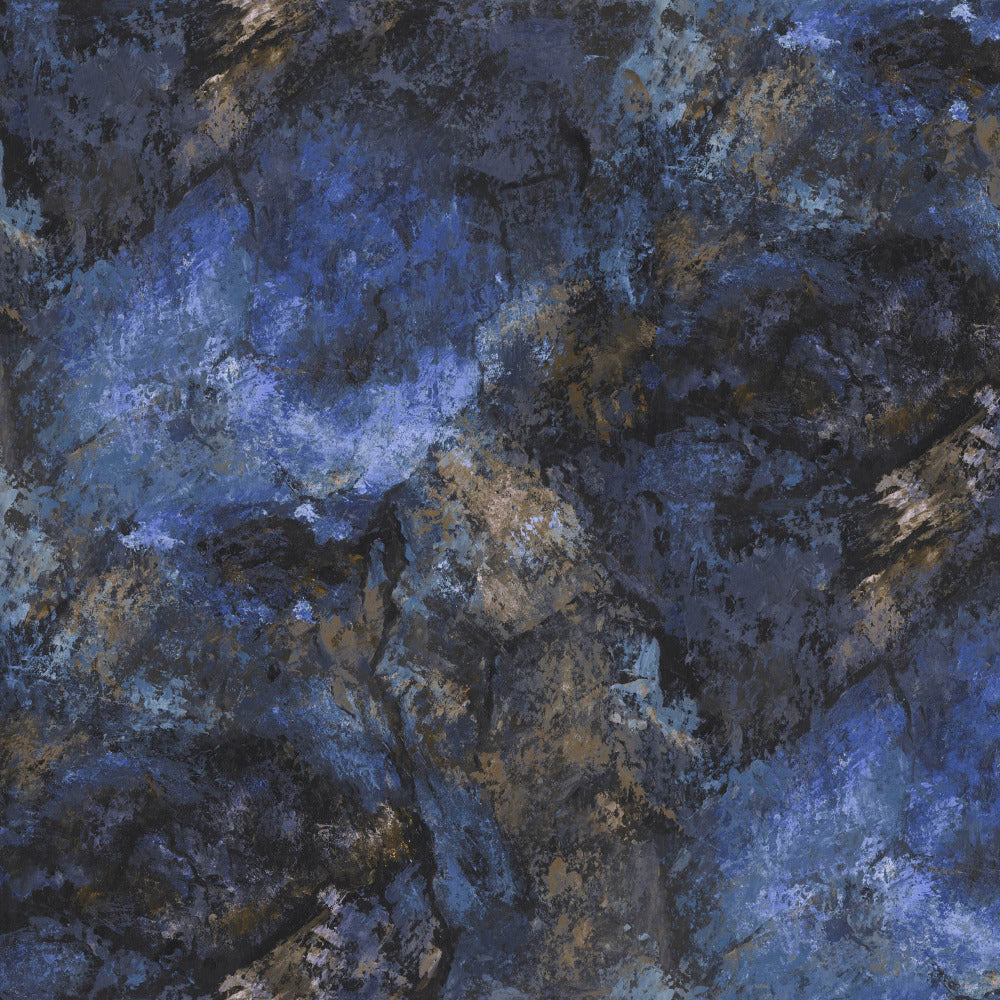 Mallion & Knowles Lava Cobalt Fire Retardant Curtains