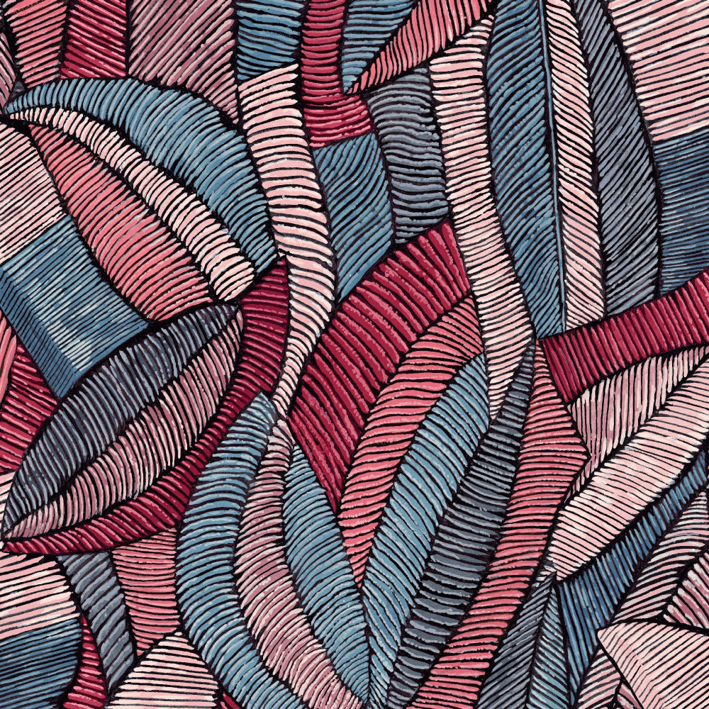 Mallion & Knowles Lisbon Blush Fire Retardant Curtains texture detail
