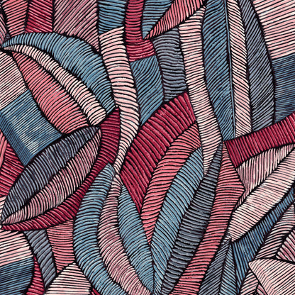 Mallion & Knowles Lisbon Blush Fire Retardant Curtains texture detail