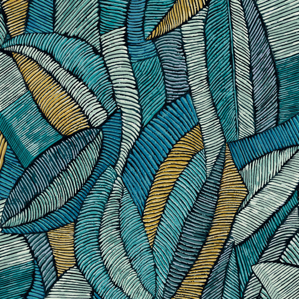 Mallion & Knowles Lisbon Jade Fire Retardant Curtains texture detail