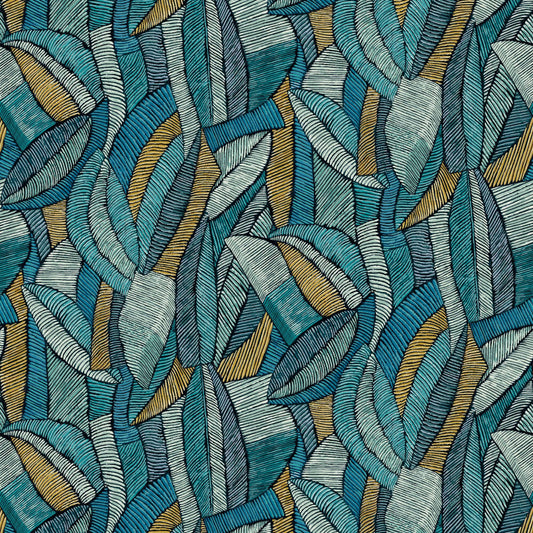 Mallion & Knowles Lisbon Jade Fire Retardant Curtains