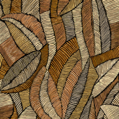 Mallion & Knowles Lisbon Russet Fire Retardant Curtains texture detail