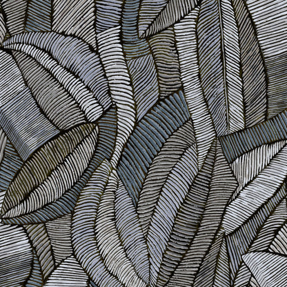 Mallion & Knowles Lisbon Silver Fire Retardant Curtains texture detail