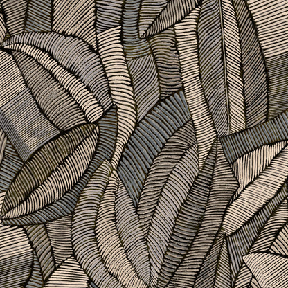 Mallion & Knowles Lisbon Stone Fire Retardant Curtains texture detail