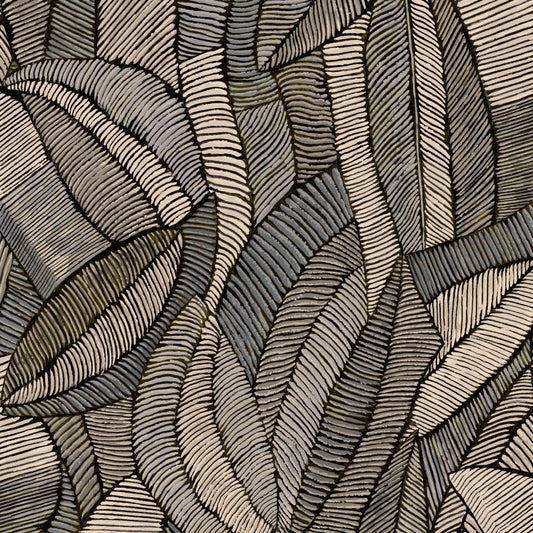Mallion & Knowles Lisbon Stone Fire Retardant Curtains texture detail