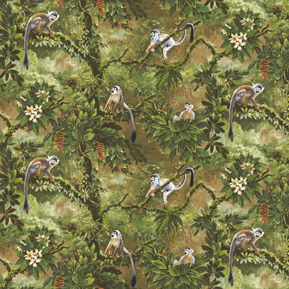 Mallion & Knowles Manaus Honey/Forest Fire Retardant Curtains